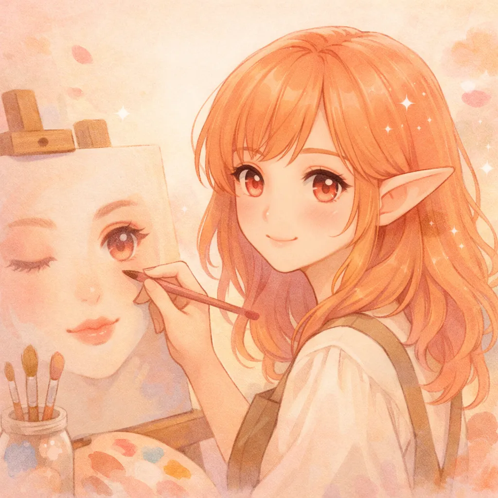 Portait de tête — Peinture